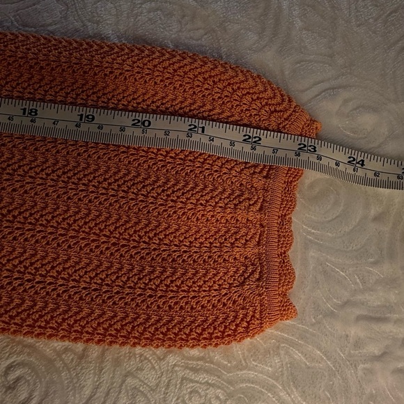 J.Crew Women’s Orange Textured Knit Sweater Size S - Picture 7 of 8